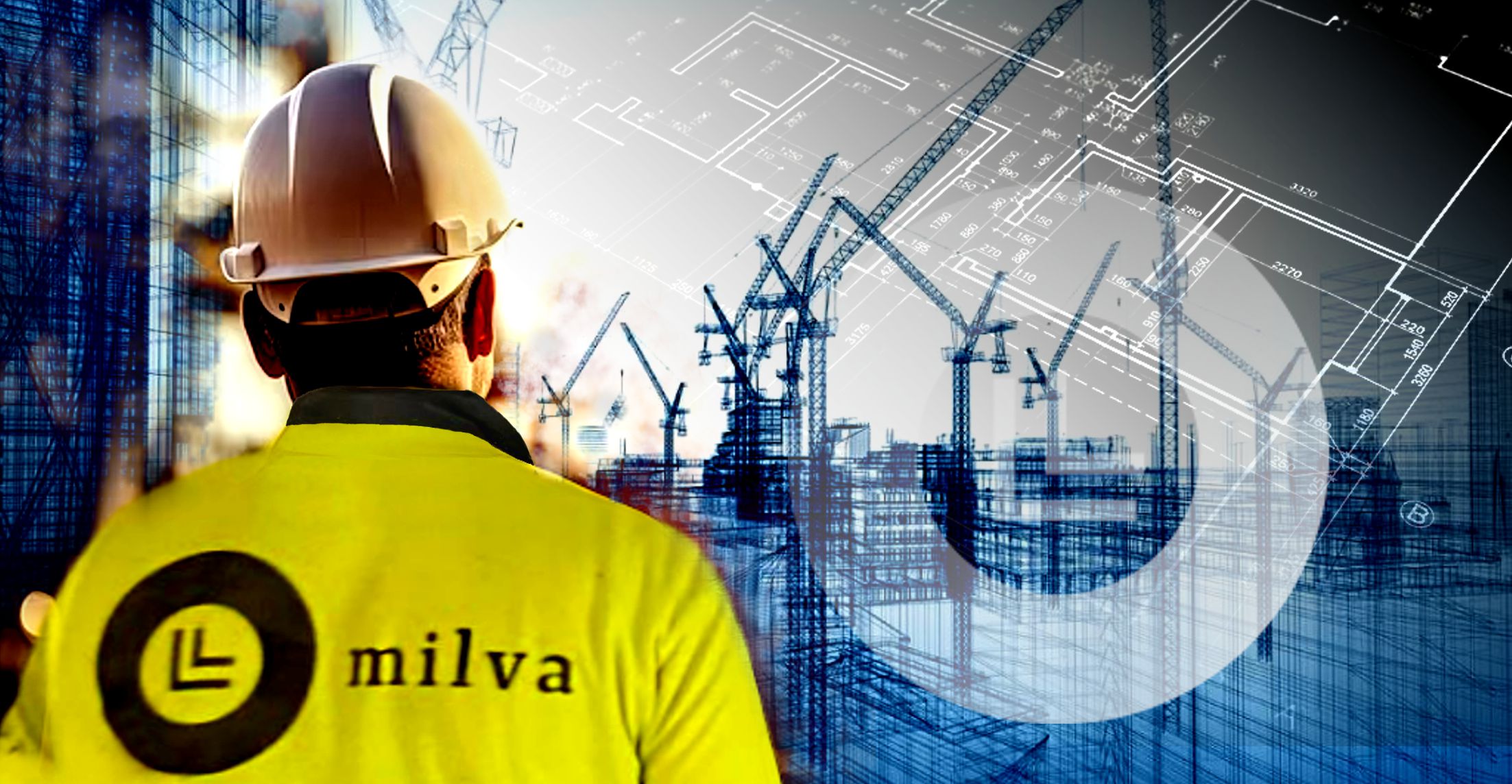 Profesional de Grupo Milva supervisando una obra