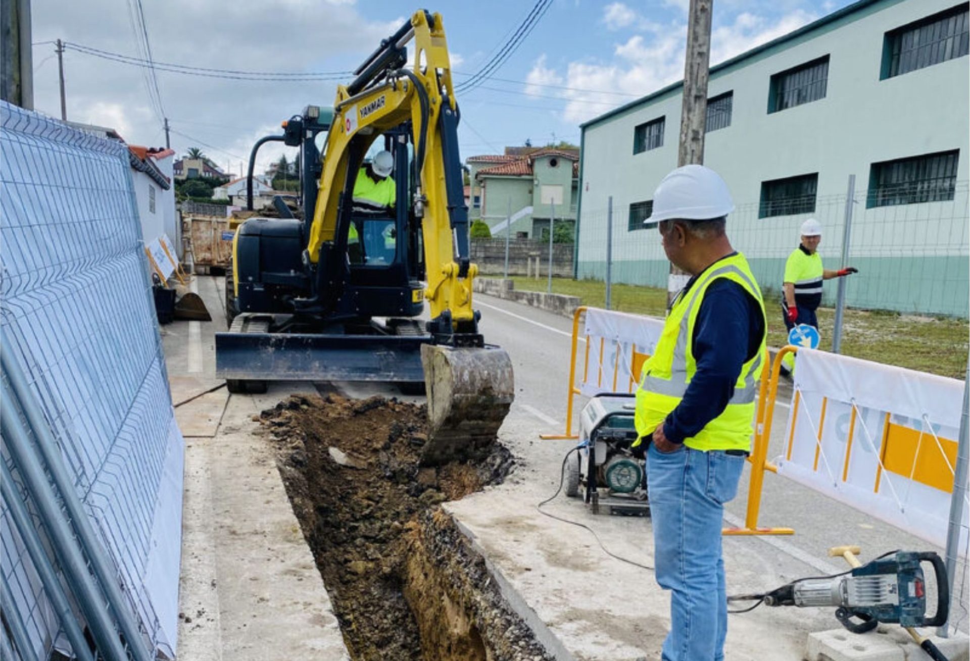 Equipo de Grupo Milva en un proyecto de infraestructuras